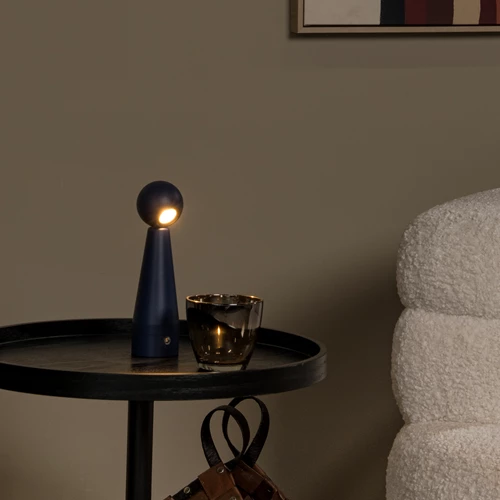 Lucide IPSOS - Lámpara de mesa Recargable - Batería/acumulador - LED Regul. - 1x3W 2700K - Azul - ambiente 1